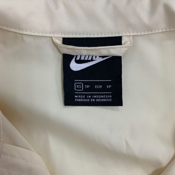 Nike Sportswear M65 Woven Jacket Womens XS Coconut Milk/Sesame Snap Button Zip - Picture 10 of 16
